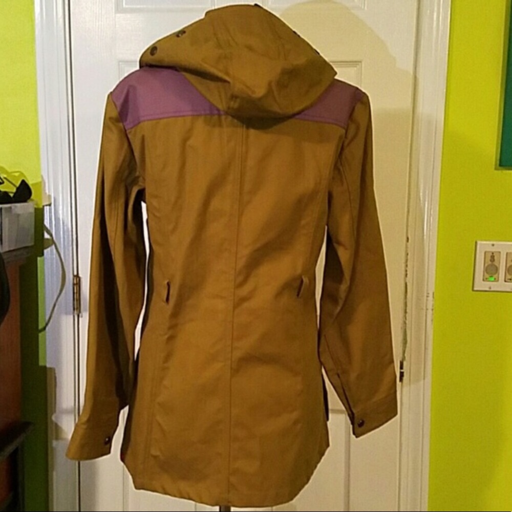 Hunter Khaki Neoprene Rain Jacket - Picture 3 of 5